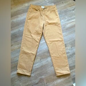 L.L. Bean Fleece Lined Khaki Pants Work Pants Casual Pants Warm Comfy Size 34